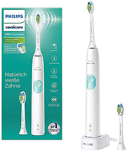 Philips Sonicare ProtectiveClean 4300 elektrische Zahnbürste HX6807/51 - Schallzahnbürste mit Clean-Putzprogamm, Andruckkontrolle & Timer - Weiß